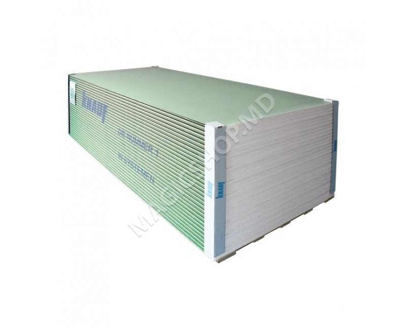 Placa Gips-carton KNAUF 1,2x2,5m x 12,5mm, HIDRO (56.60)
